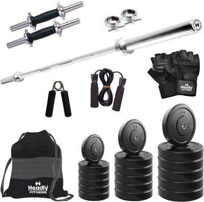 

Headly 10 kg Combo BB 9 Convenient Home Gym Kit