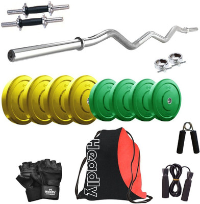 

Headly Premium CP-HR-18KGCOMBO3 Coloured Home Gym Kit