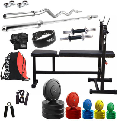 

Headly Premium CP-HR-90KGCOMBO6 Coloured Home Gym Kit