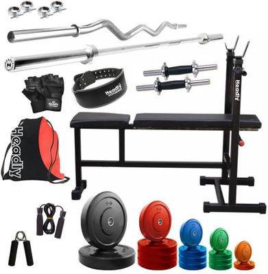 

Headly Premium CP-HR-62KGCOMBO6 Coloured Home Gym Kit