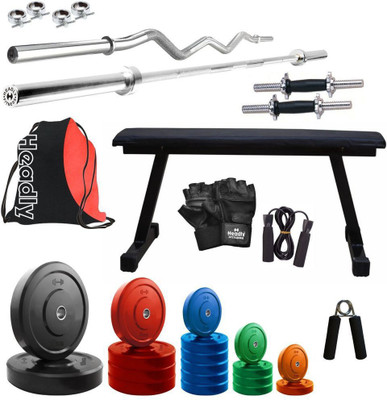 

Headly Premium CP-HR-68KGCOMBO7 Coloured Home Gym Kit