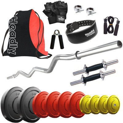 

Headly Premium CP-HR-50KGCOMBO23 Coloured Home Gym Kit