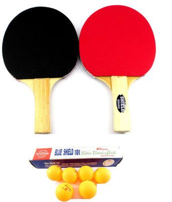 

Blue Shield 2 Racquets & 6 Balls Table Tennis Kit