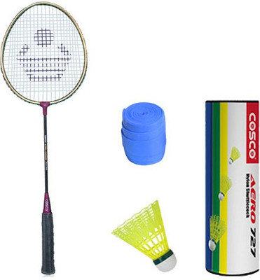 

Cosco Cb 150 E With Aero 727 Nylon Shuttlecock And Grip Badminton Kit