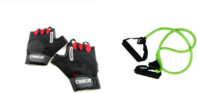 

Cosco Toning Tube(Medium) and Gloves Gel Power(Large) Gym & Fitness Kit