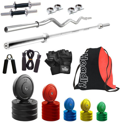 

Headly Premium CP-HR-100KGCOMBO2 Coloured Home Gym Kit