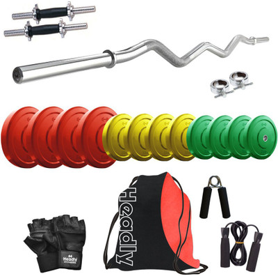 

Headly Premium CP-HR-38KGCOMBO3 Coloured Home Gym Kit
