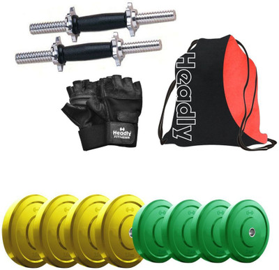 

Headly Premium CP-HR-18KGDMCOMBO1 Coloured Home Gym Kit