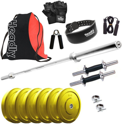 

Headly Premium CP-HR-15KGCOMBO29 Coloured Home Gym Kit