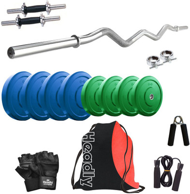 

Headly Premium CP-HR-20KGCOMBO3 Coloured Home Gym Kit