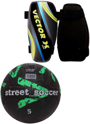 

Vector X Street Soccer Rubber moulded & Liga Shinpad Football Kit