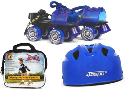 

Jaspo Kids Delite Dual junior Skates Combo (skates+helmet+bag)suitable for age upto 5 years Skating Kit