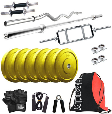 

Headly Premium CP-HR-15KGCOMBO1 Coloured Home Gym Kit