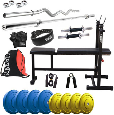 

Headly Premium CP-HR-22KGCOMBO6 Coloured Home Gym Kit