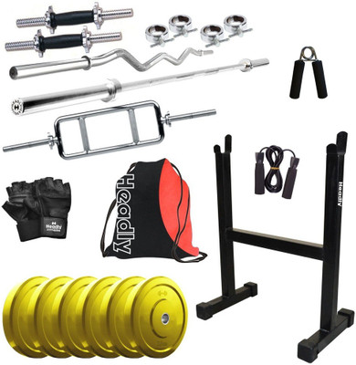 

Headly Premium CP-HR-15KGCOMBO12 Coloured Home Gym Kit