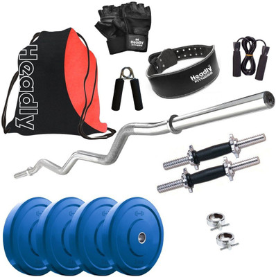 

Headly Premium CP-HR-12KGCOMBO23 Coloured Home Gym Kit