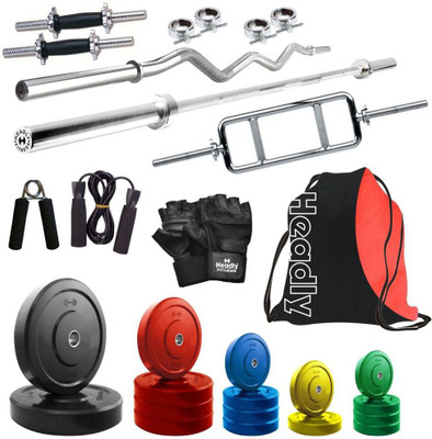 

Headly Premium CP-HR-65KGCOMBO1 Coloured Home Gym Kit