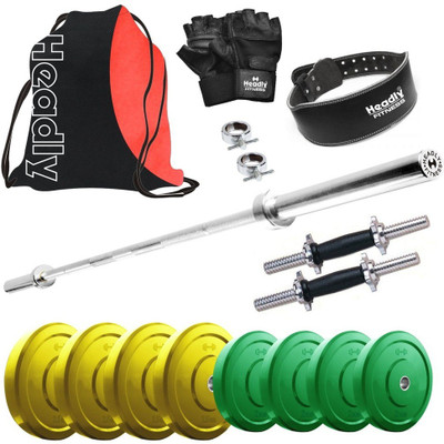 

Headly Premium CP-HR-18KGCOMBO30 Coloured Home Gym Kit