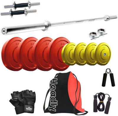 

Headly Premium CP-HR-30KGCOMBO9 Coloured Home Gym Kit