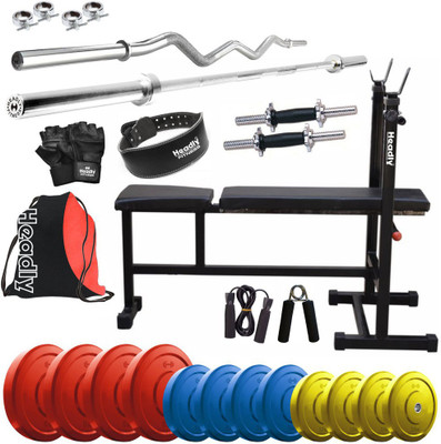 

Headly Premium CP-HR-42KGCOMBO6 Coloured Home Gym Kit
