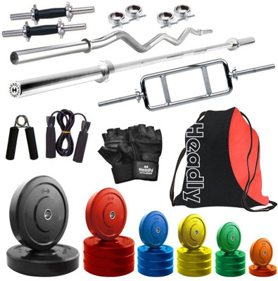 

Headly Premium CP-HR-72KGCOMBO1 Coloured Home Gym Kit