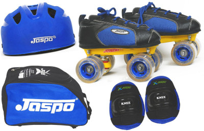 

Jaspo Swift Eco Shoe Skates Combo Foot length 26.9 cms Size : 9 UK ( Age 16 years and above) Skating Kit