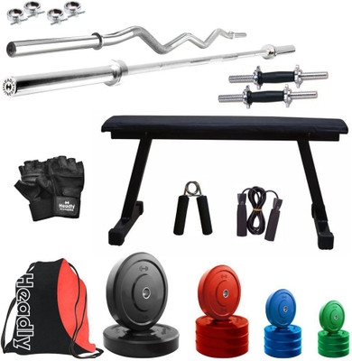 

Headly Premium CP-HR-60KGCOMBO7 Coloured Home Gym Kit