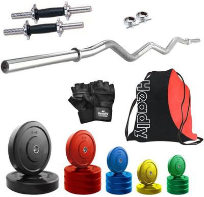 

Headly Premium CP-HR-65KGCOMBO4 Coloured Home Gym Kit