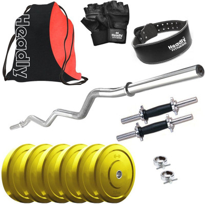 

Headly Premium CP-HR-15KGCOMBO24 Coloured Home Gym Kit