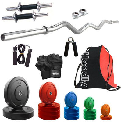 

Headly Premium CP-HR-62KGCOMBO3 Coloured Home Gym Kit