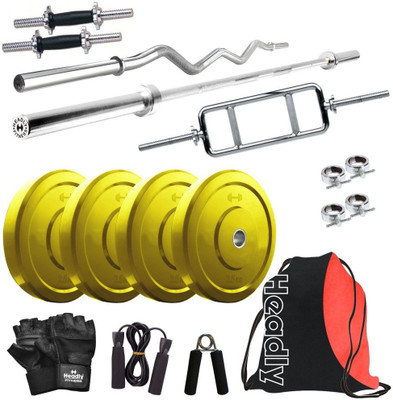 

Headly Premium CP-HR-10KGCOMBO1 Coloured Home Gym Kit