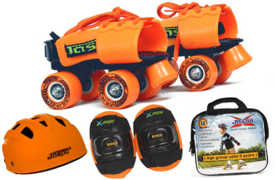 

Jaspo Halloween Eco junior combo(skates+helmet+knee+bag)suitable for age upto 5 years Skating Kit
