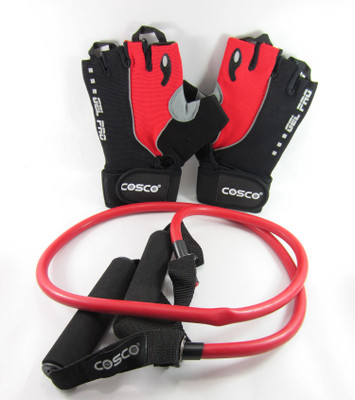 

Cosco Gel Pro Gloves(XL) & Toning Tube (Hard) Gym & Fitness Kit