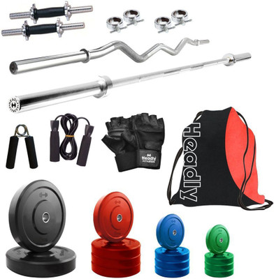 

Headly Premium CP-HR-60KGCOMBO2 Coloured Home Gym Kit