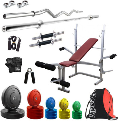 

Headly Premium CP-HR-70KGCOMBO8 Coloured Home Gym Kit