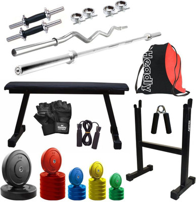 

Headly Premium CP-HR-85KGCOMBO16 Coloured Home Gym Kit