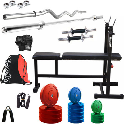 

Headly Premium CP-HR-46KGCOMBO5 Coloured Home Gym Kit