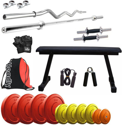 Headly Premium CP-HR-32KGCOMBO7 Coloured Home Gym Kit