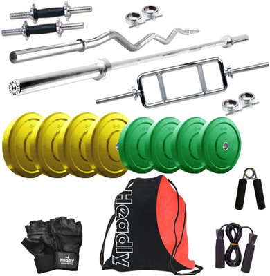 

Headly Premium CP-HR-18KGCOMBO1 Coloured Home Gym Kit