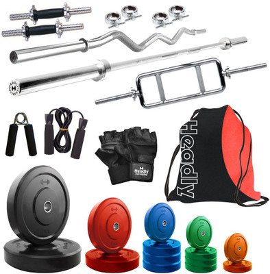 

Headly Premium CP-HR-52KGCOMBO1 Coloured Home Gym Kit