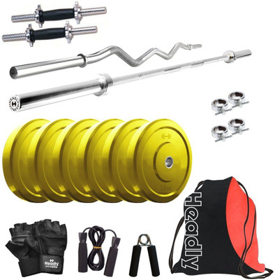 

Headly Premium CP-HR-15KGCOMBO2 Coloured Home Gym Kit