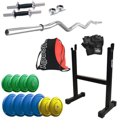 Headly Premium CP-HR-25KGCOMBO15 Coloured Home Gym Kit