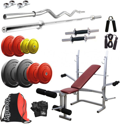 

Headly Premium CP-HR-45KGCOMBO8 Coloured Home Gym Kit