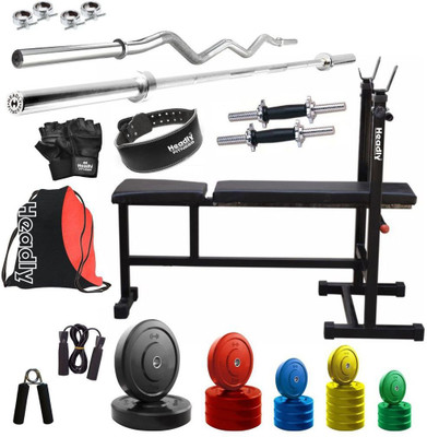 

Headly Premium CP-HR-75KGCOMBO6 Coloured Home Gym Kit