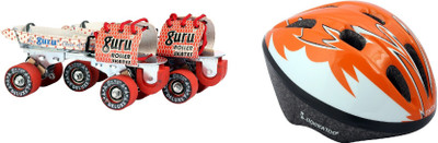 

Guru Delux Quad Roller Skates - Size 12 to 16 UK With Helmet Skating Kit