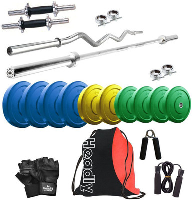 

Headly Premium CP-HR-25KGCOMBO2 Coloured Home Gym Kit