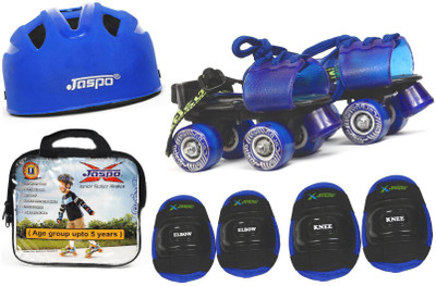 Jaspo Kids Delite Intact junior Skates Combo (skates+helmet+knee+elbow+bag)suitable for age upto 5 years Skating Kit