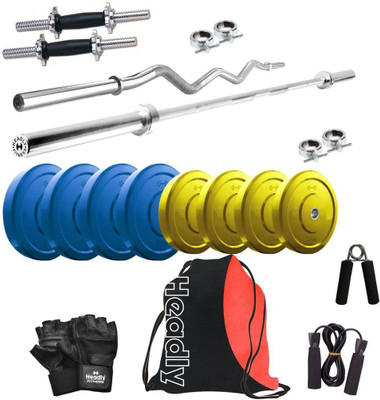 

Headly Premium CP-HR-22KGCOMBO2 Coloured Home Gym Kit
