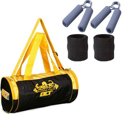 

BLT Prism Duffel Bag With 1 Pair Sweat Bands & 2 Power Grips Gym & Fitness Kit
