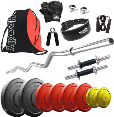 

Headly Premium CP-HR-45KGCOMBO23 Coloured Home Gym Kit